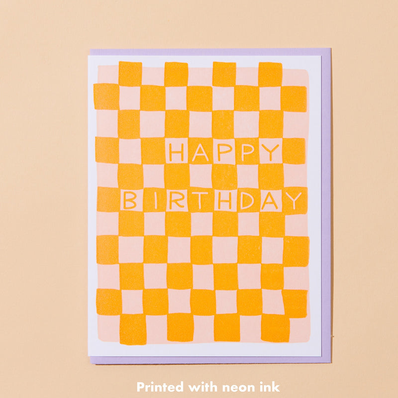 And Here We Are 'Checker Birthday' Card