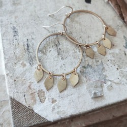 Paird Fallen Leaf Earrings