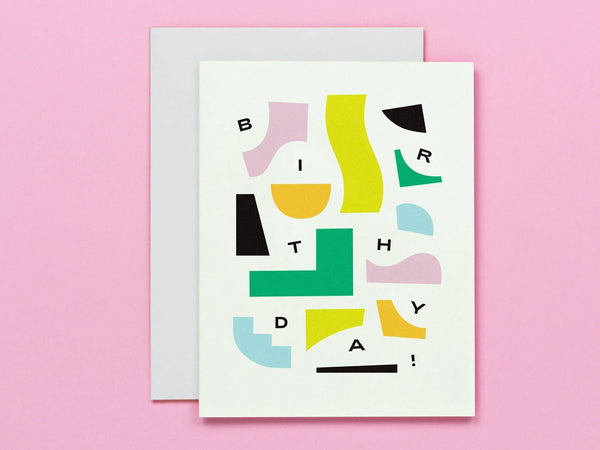 My Darlin 'Abstract Birthday Pieces' Card
