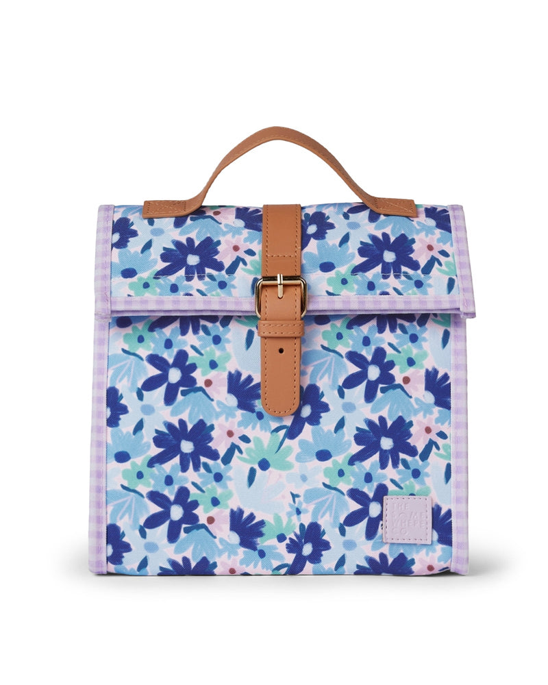 The Somewhere Co Blue Meadow Lunch Satchel