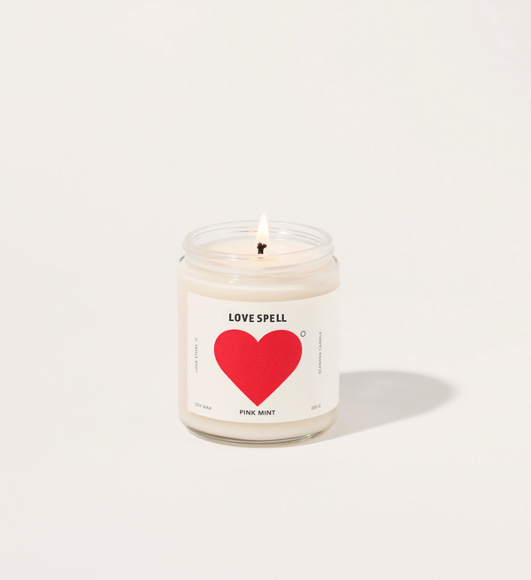 Pink Mint Love Spell Candle