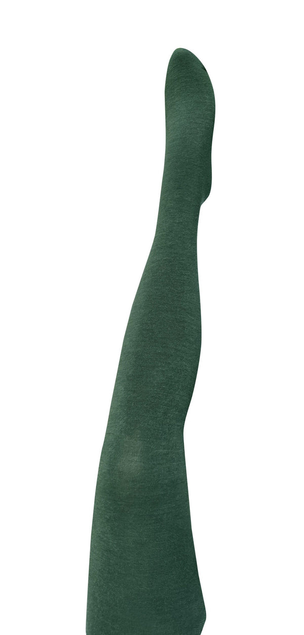 Tightology 'Luxe' Merino Wool Tights in Green