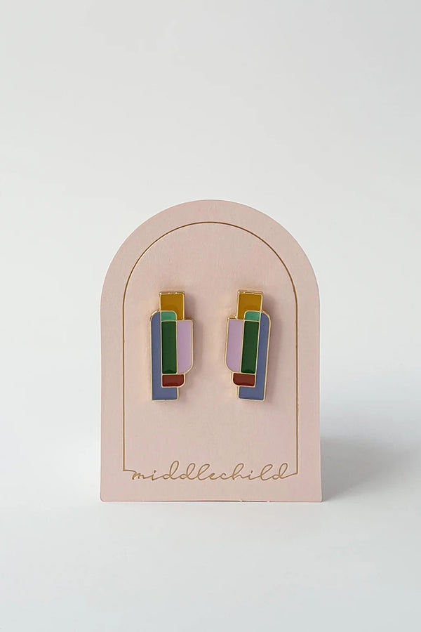 Middle Child 'Leadlight' Studs