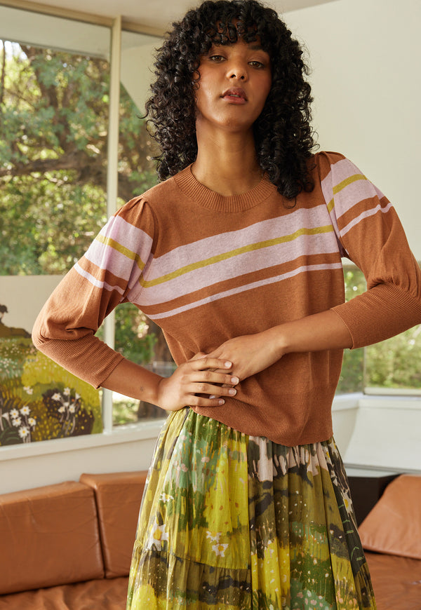 Nancybird Sasha Top in Ochre