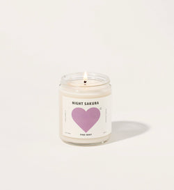 Pink Mint Night Sakura Candle