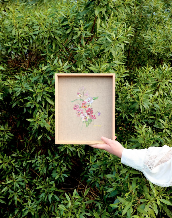 Jacinta Boyd 'Pensees et fleurs d'orchidees'