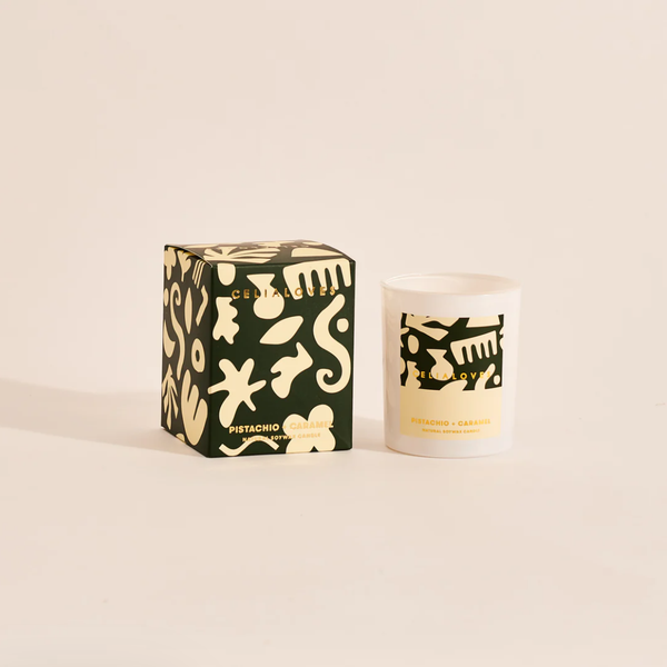 Celia Loves Pistachio & Caramel Candle 195g