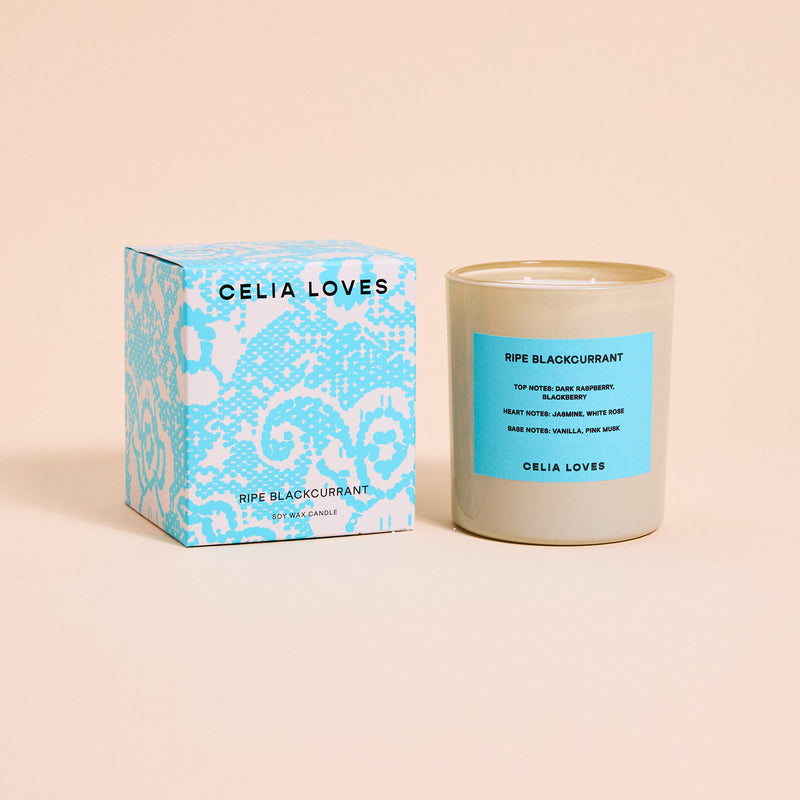 Celia Loves Ripe Blackcurrant Candle 395g