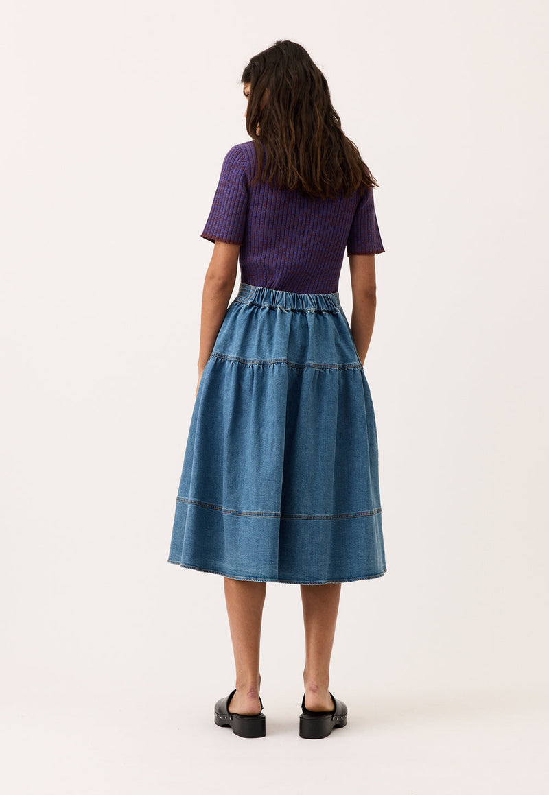 Nancybird Leni Skirt in Denim