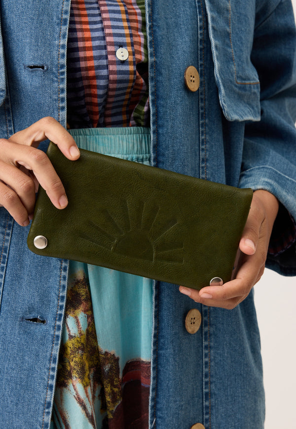 Nancybird Pearl Wallet in Khaki