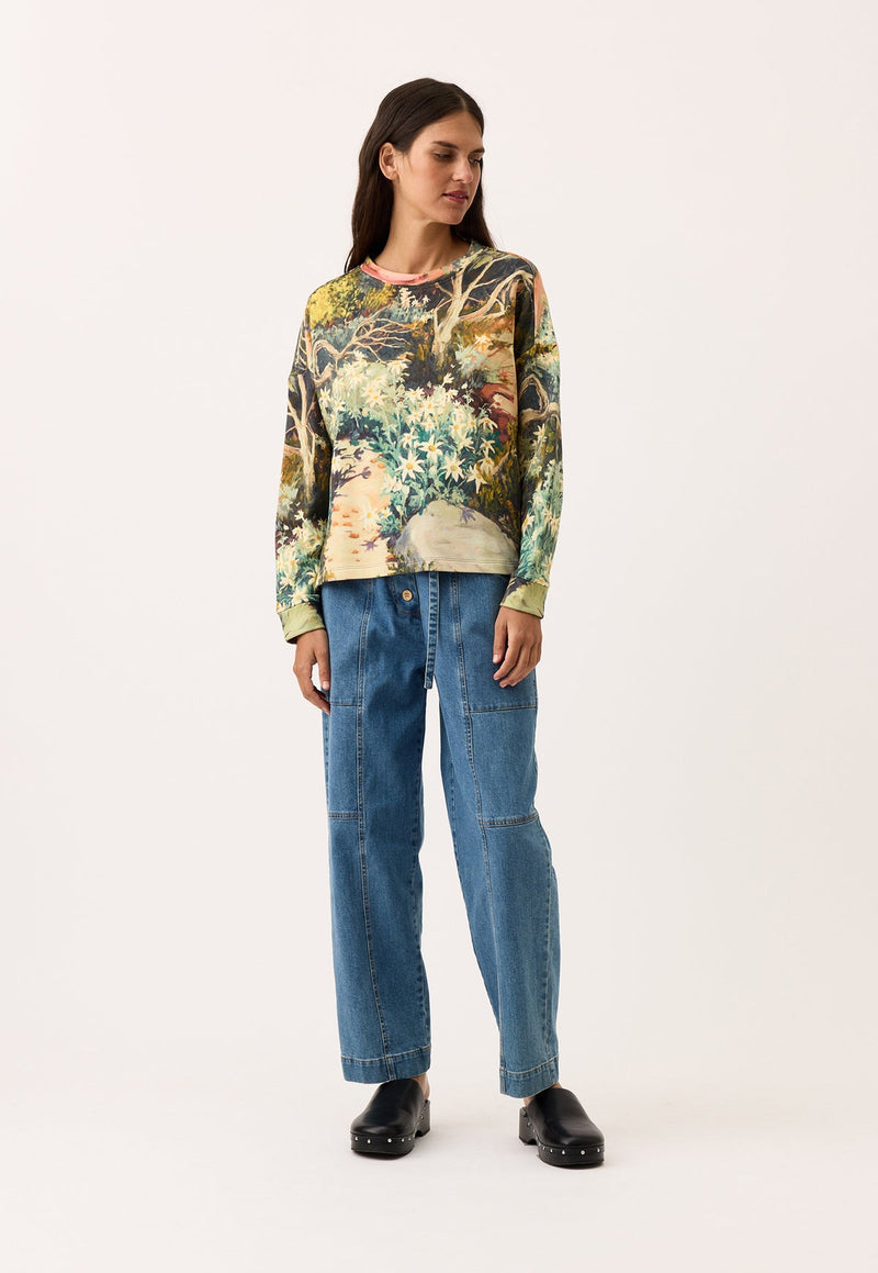 Nancybird Eva Sweatshirt in Flannel Flower