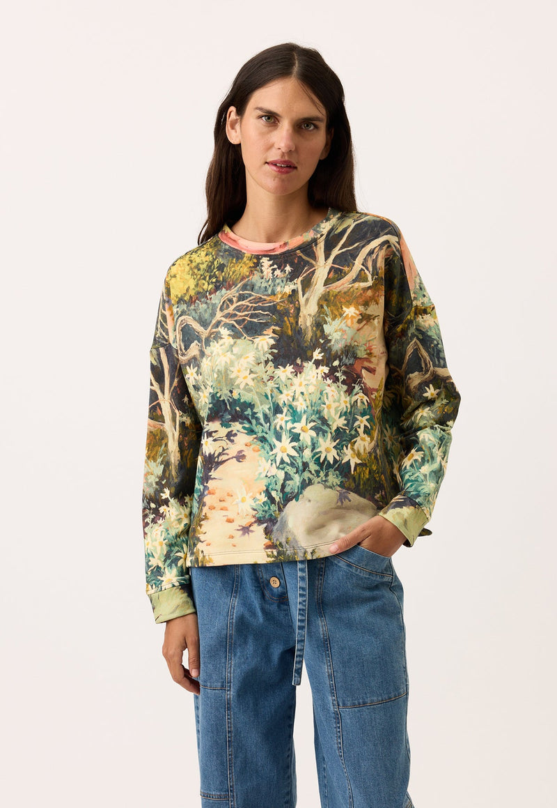 Nancybird Eva Sweatshirt in Flannel Flower