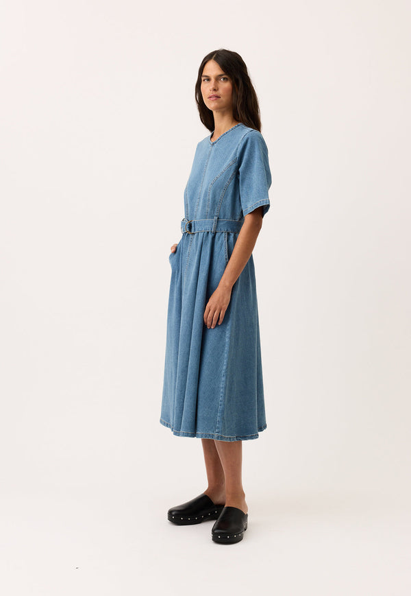 Nancybird Mona Dress in Denim