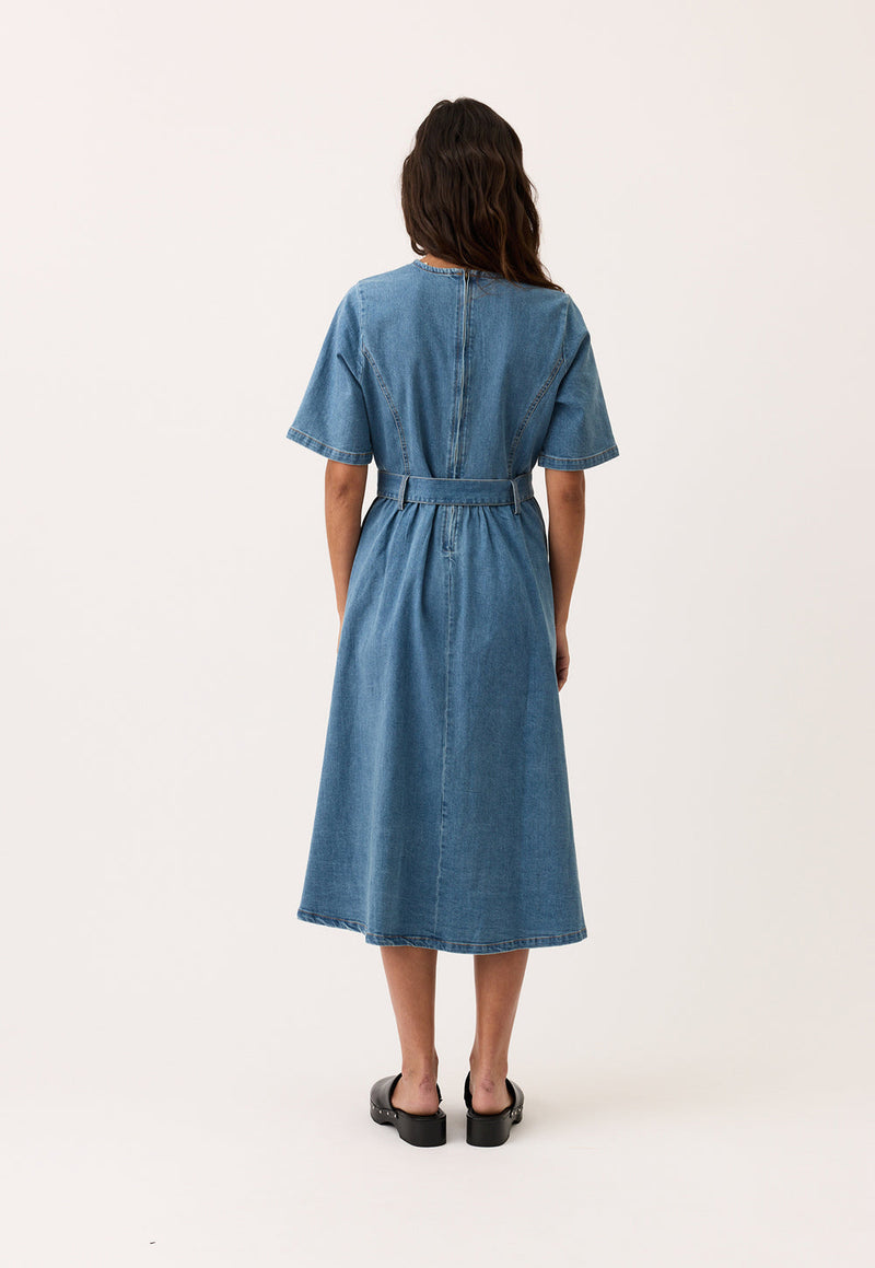 Nancybird Mona Dress in Denim