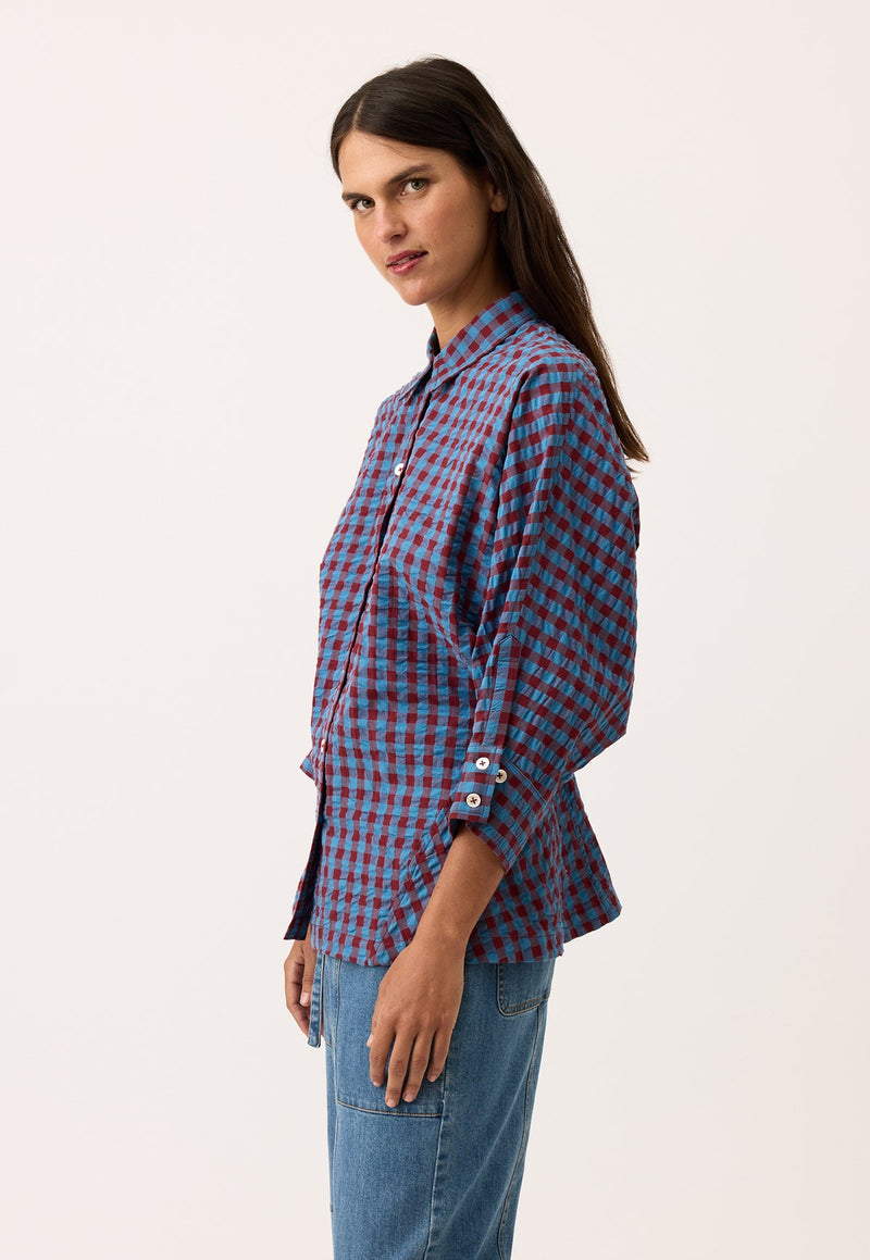 Nancybird Alba Shirt	in Dusk Check