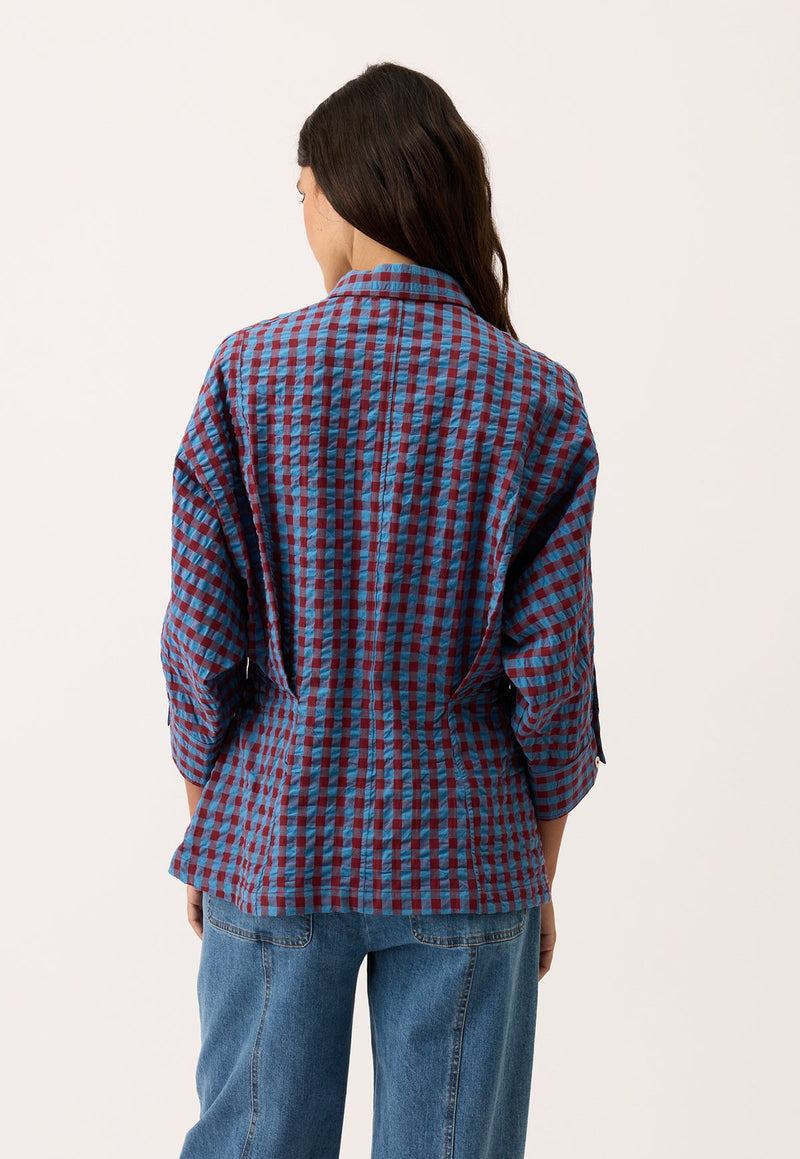 Nancybird Alba Shirt	in Dusk Check