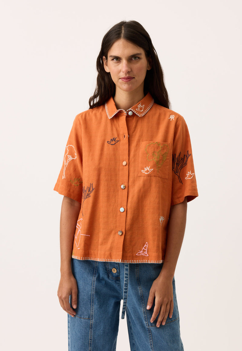 Nancybird Summer Shirt in Embroidery