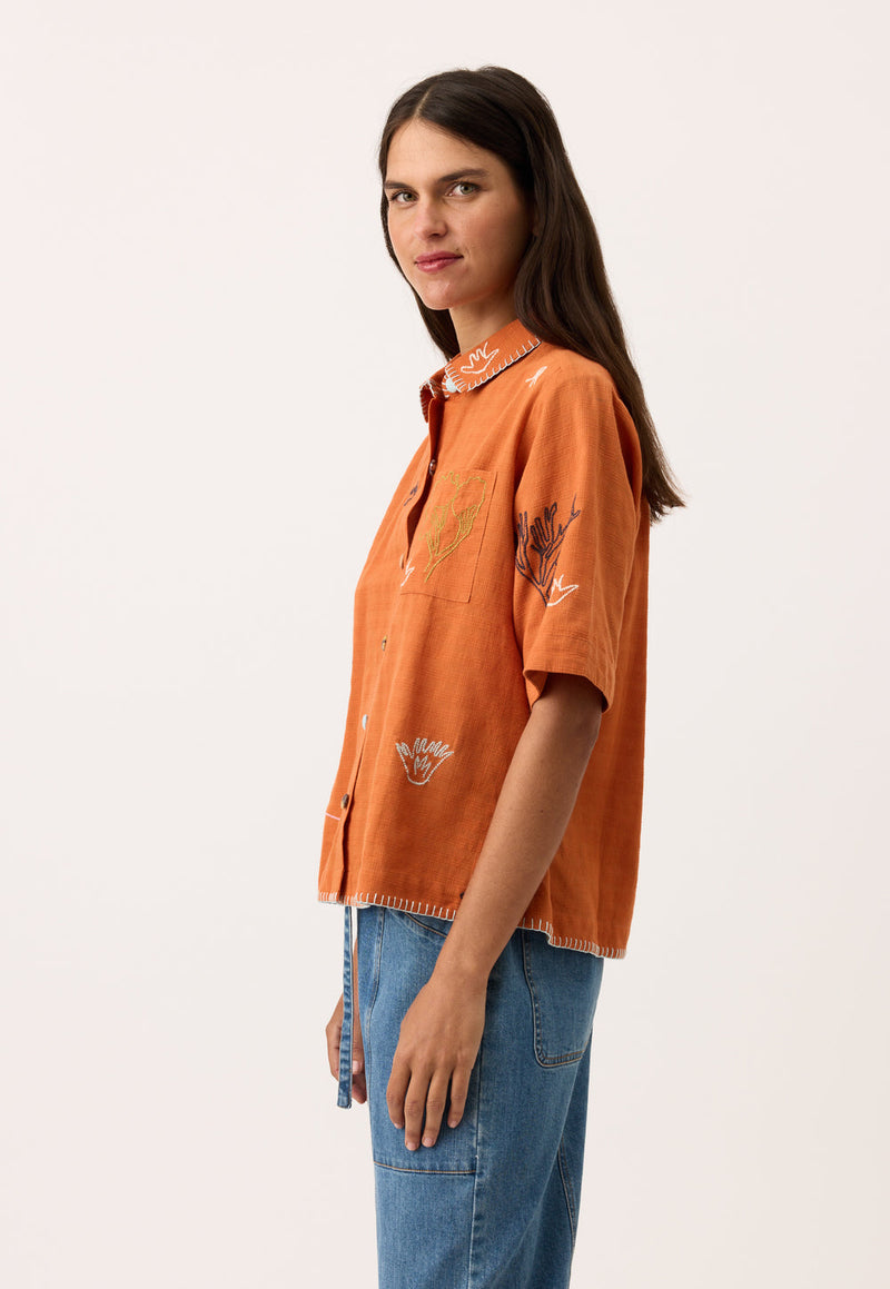 Nancybird Summer Shirt in Embroidery