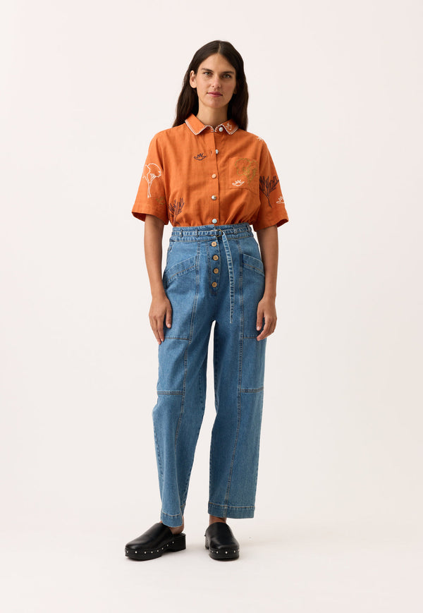 Nancybird Amos Pant in Denim