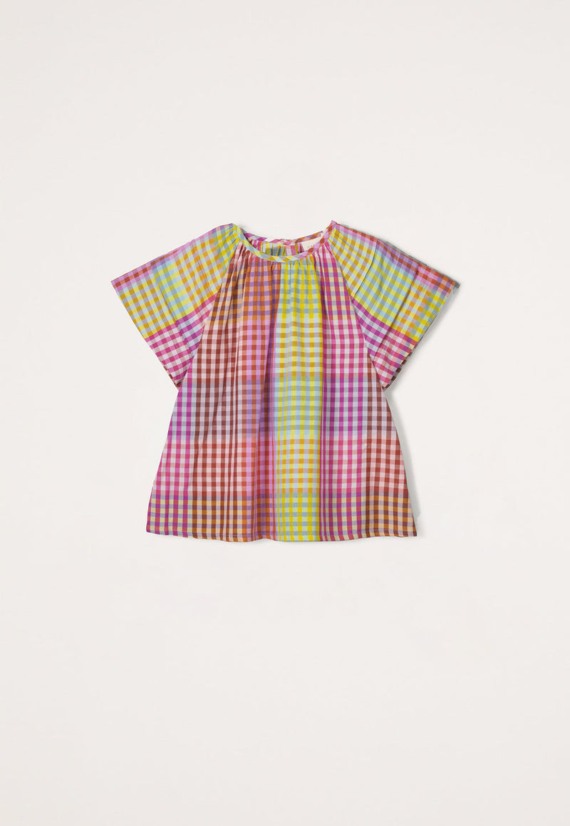 Nancybird Micci Top in Sunrise Check