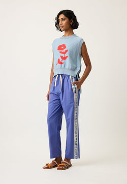 Nancybird Isla Pant in Blue Border