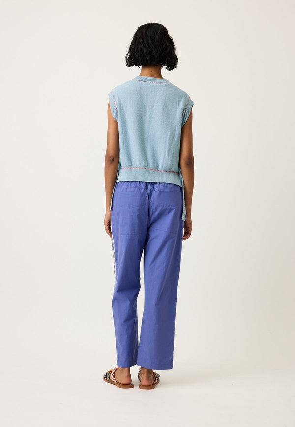 Nancybird Isla Pant in Blue Border