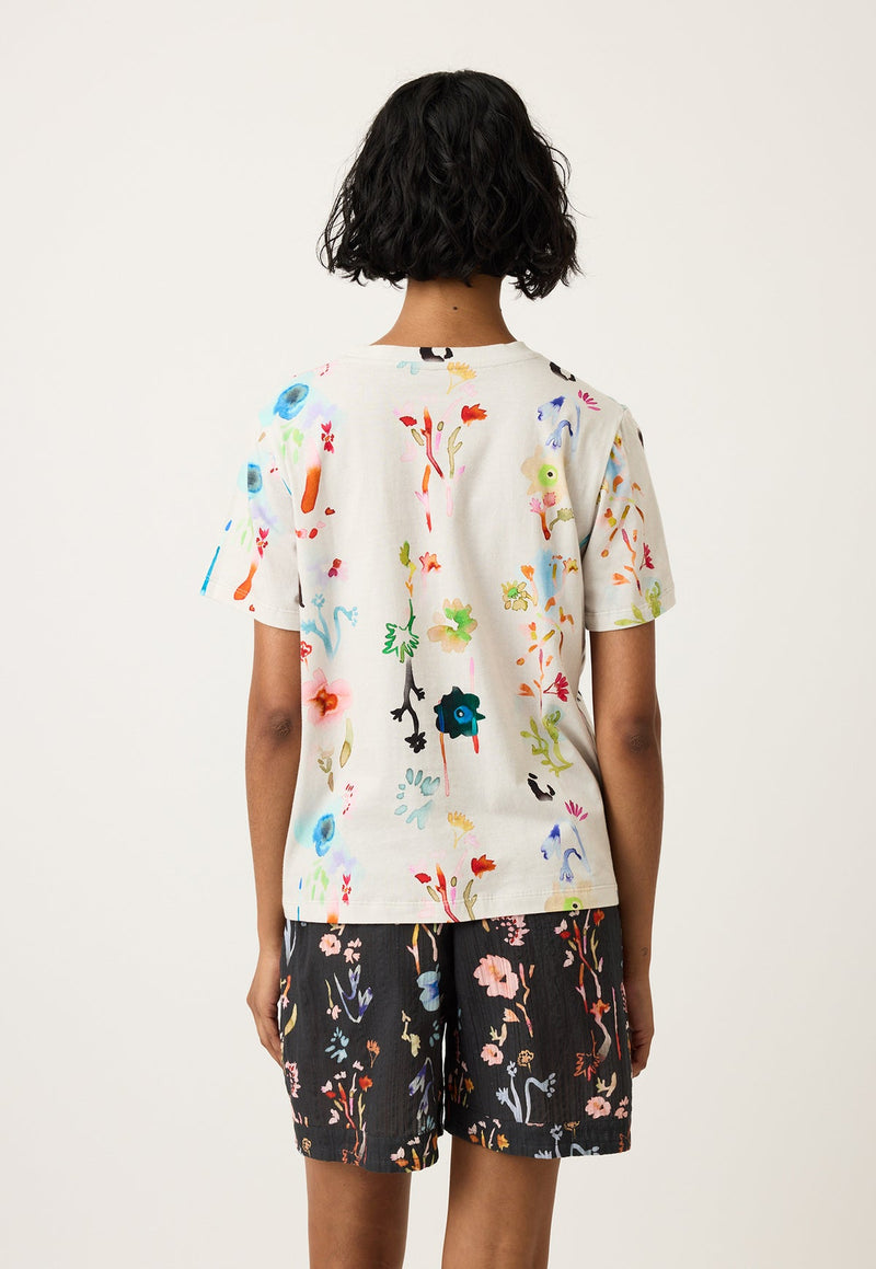 Nancybird Apollo Tee in Watercolour Cream