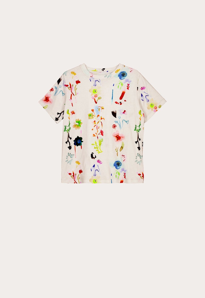 Nancybird Apollo Tee in Watercolour Cream