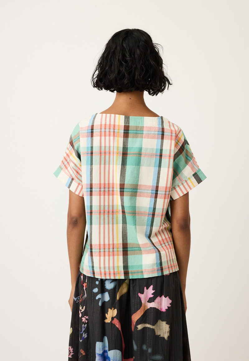 Nancybird Dolman Top in Summer Check