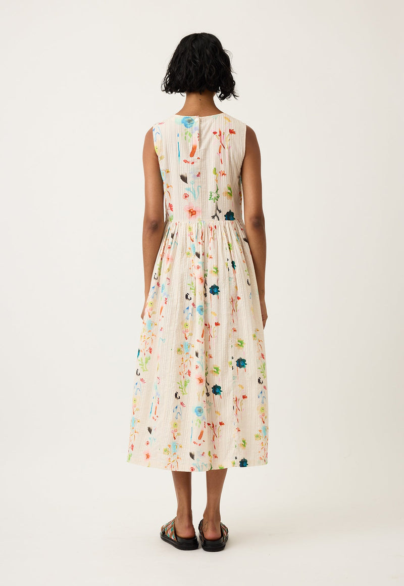 Nancybird Khai Dress in Watercolour Cream