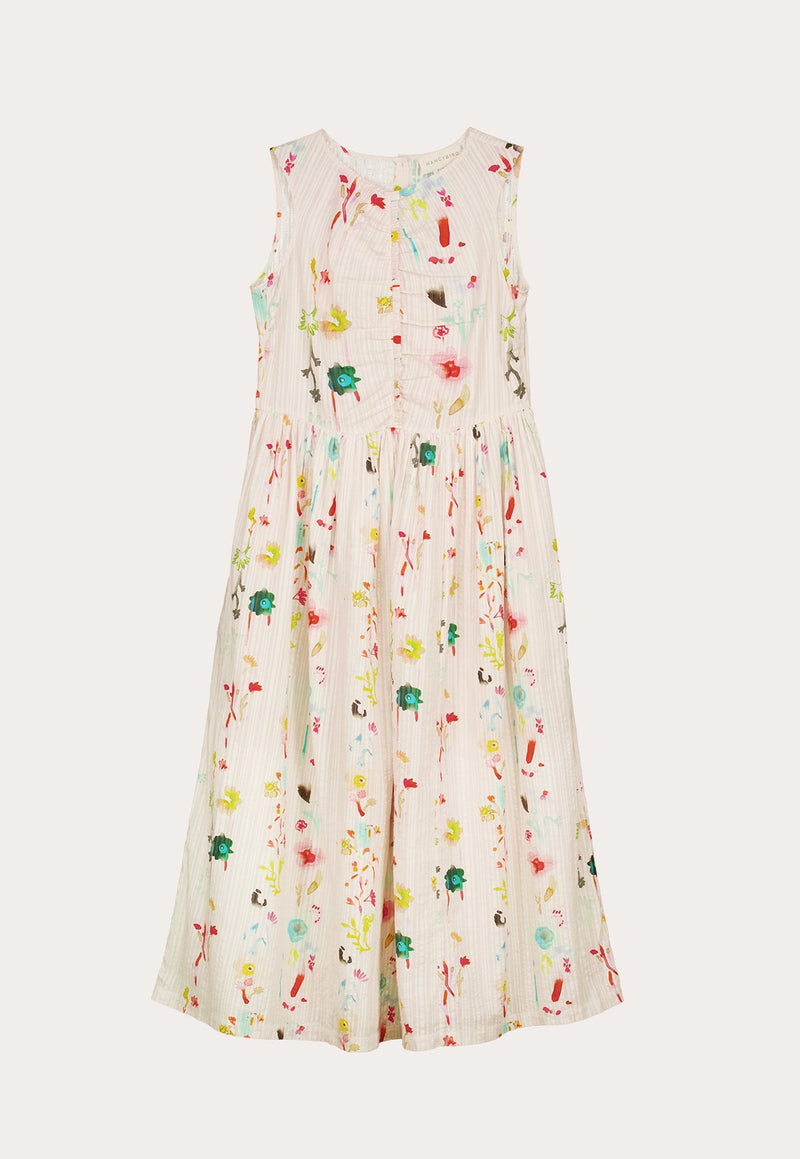 Nancybird Khai Dress in Watercolour Cream