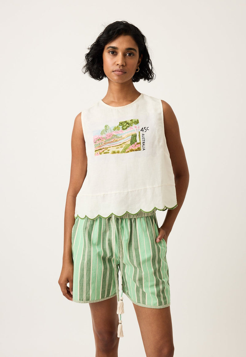 Nancybird Moa Tank in Postage Stamp