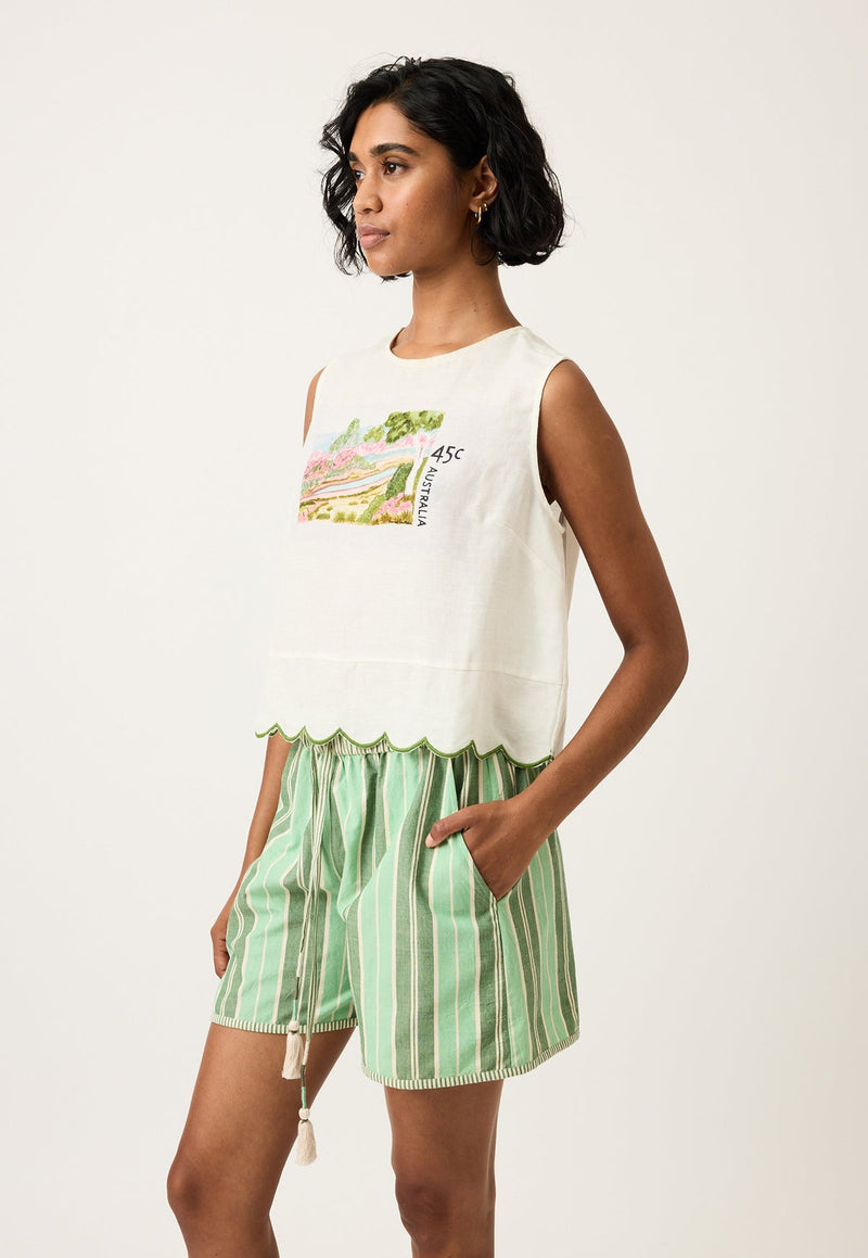 Nancybird Moa Tank in Postage Stamp