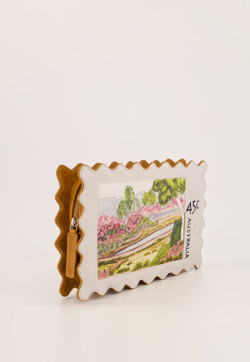 Nancybird Stamp Clutch in Postage