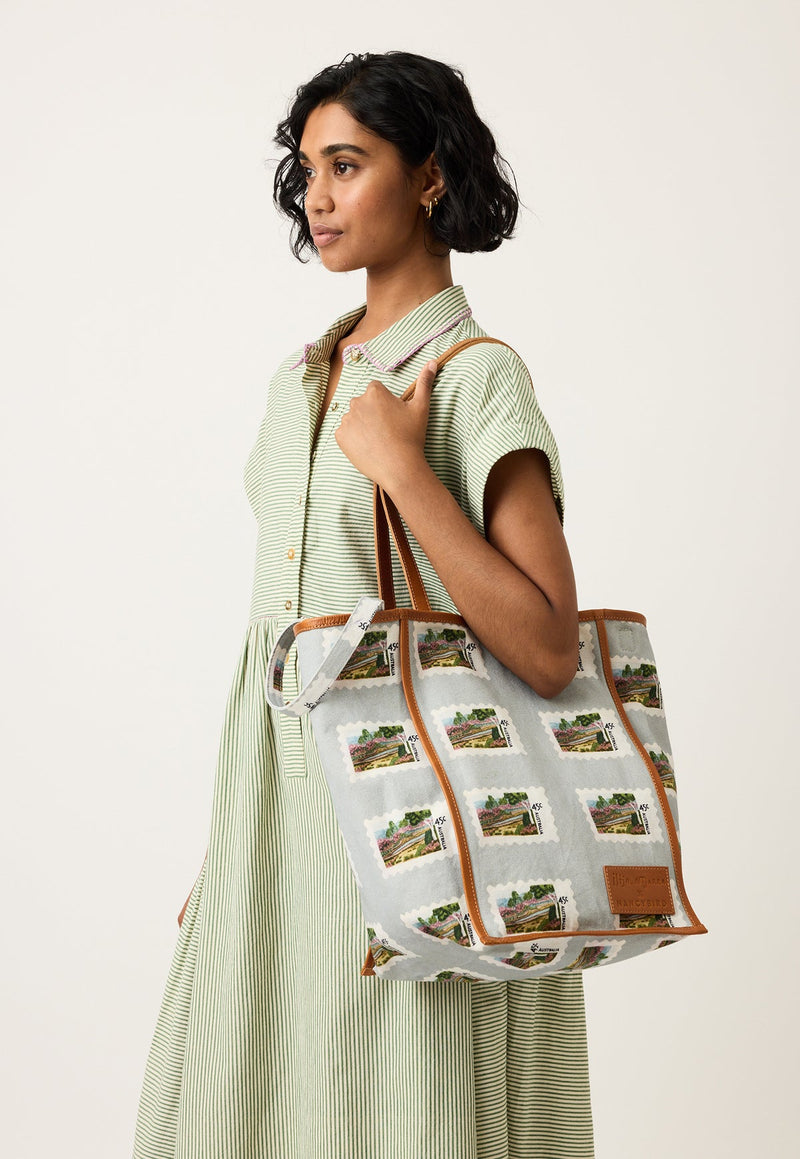Nancybird Stamp Tote in Postage