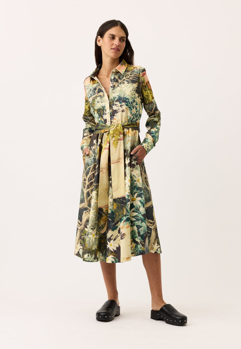 Nancybird Mera Shirt Dress	in Flannel Flower