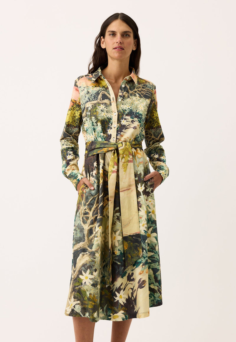 Nancybird Mera Shirt Dress	in Flannel Flower