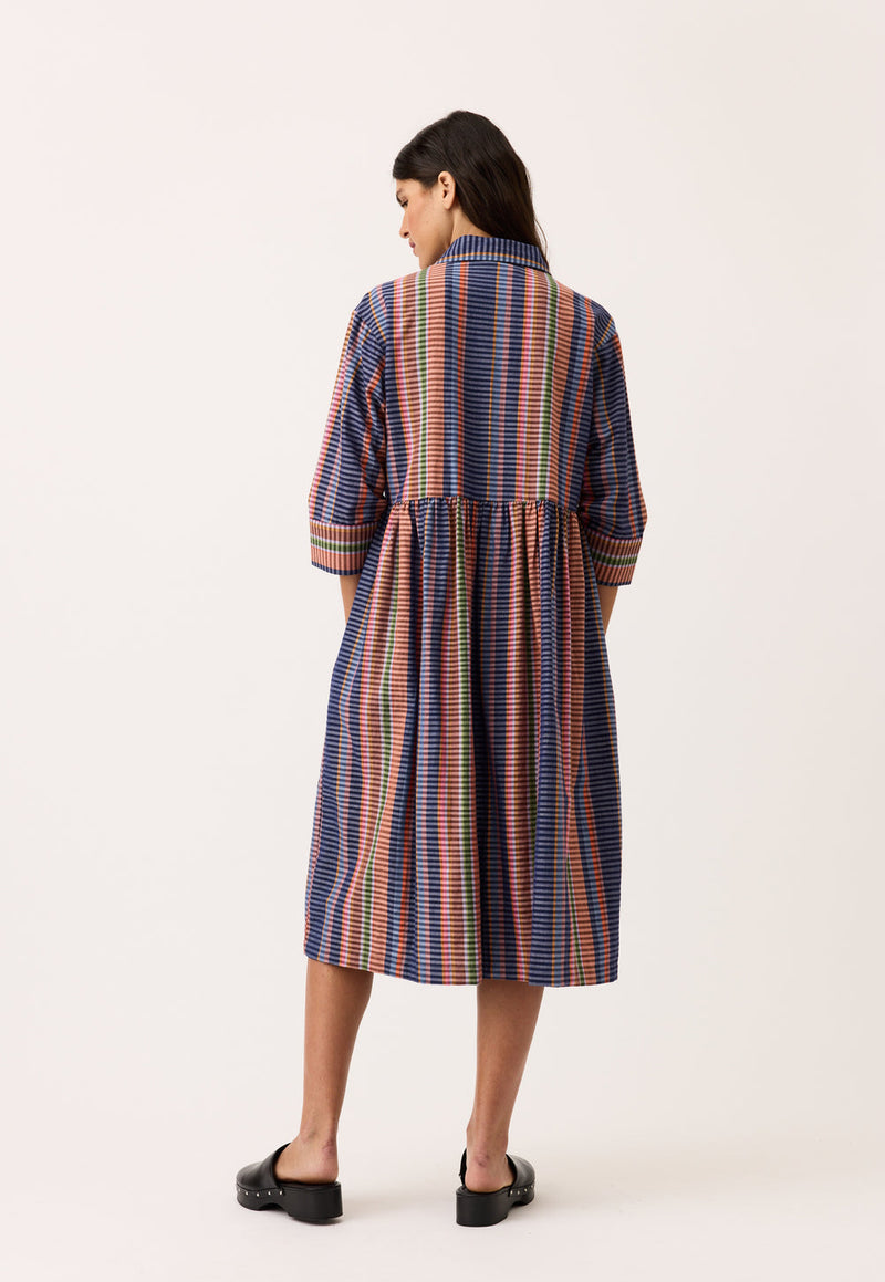 Nancybird Mel Dress in Line Check