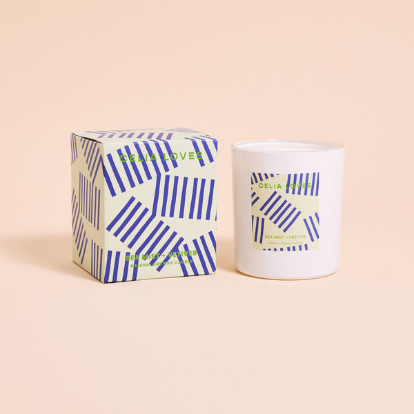 Celia Loves Sea Mist & Vetiver Candle 395g