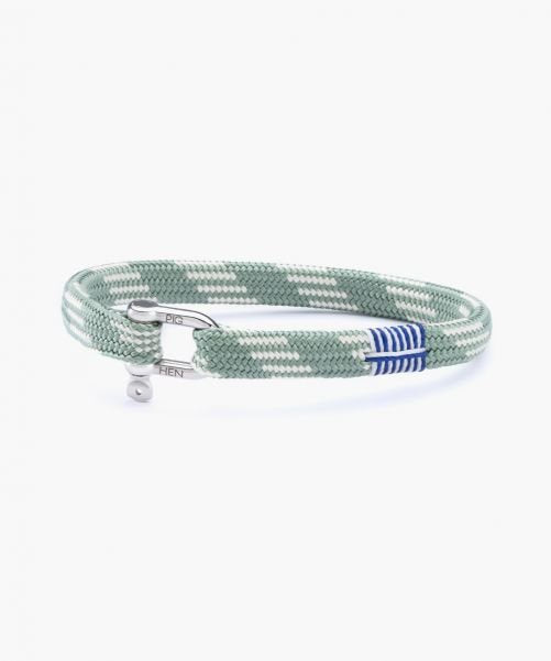 Pig & Hen 'Vicious Vik' Bracelet in Atlas Green + Silver