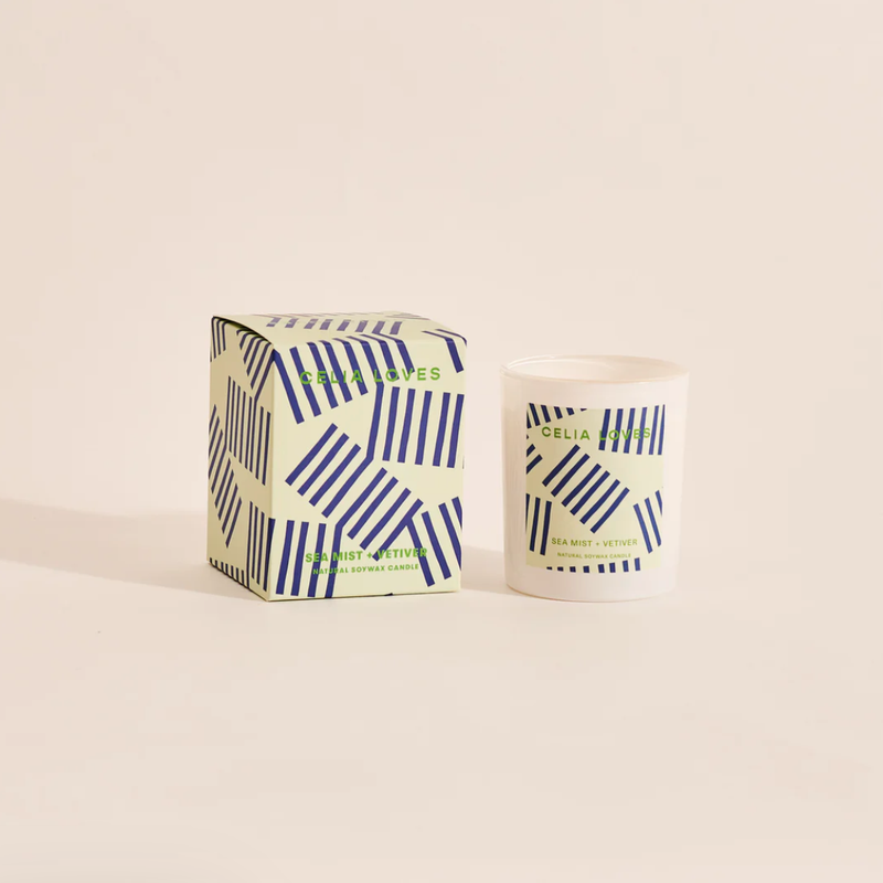 Celia Loves Sea Mist & Vetiver Candle 195g