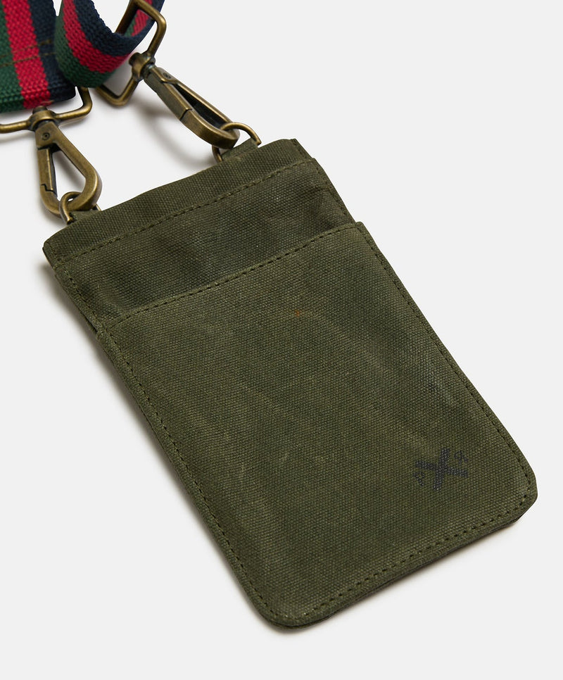 Pony Rider Slow Road Cross Body Phone Bag in Green