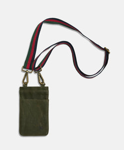 Pony Rider Slow Road Cross Body Phone Bag in Green