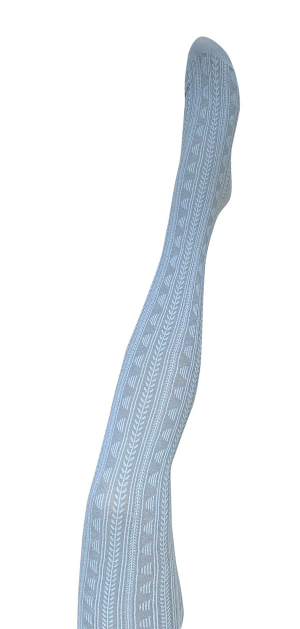 Tightology 'Summer' Cotton Tights in Blue