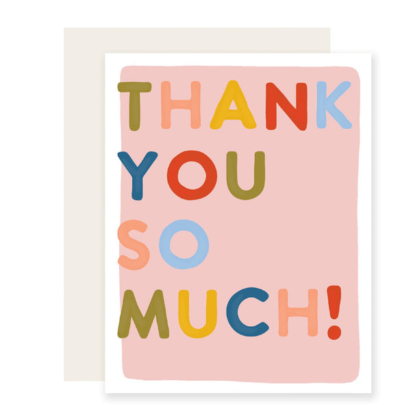 Slightly Stationery 'Thank You So Much' Card