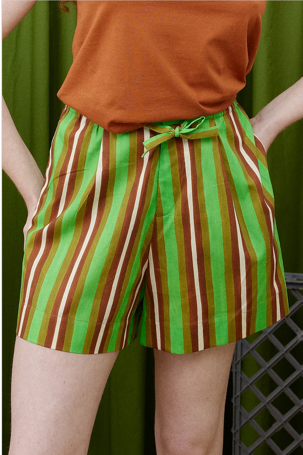 Togetherness Design Everyday Shorts : Greengrocer Stripe