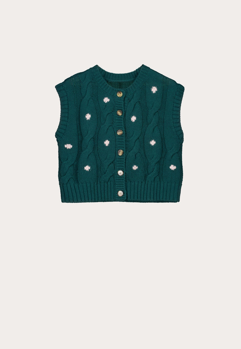 Nancybird Eugenia Vest in Forest