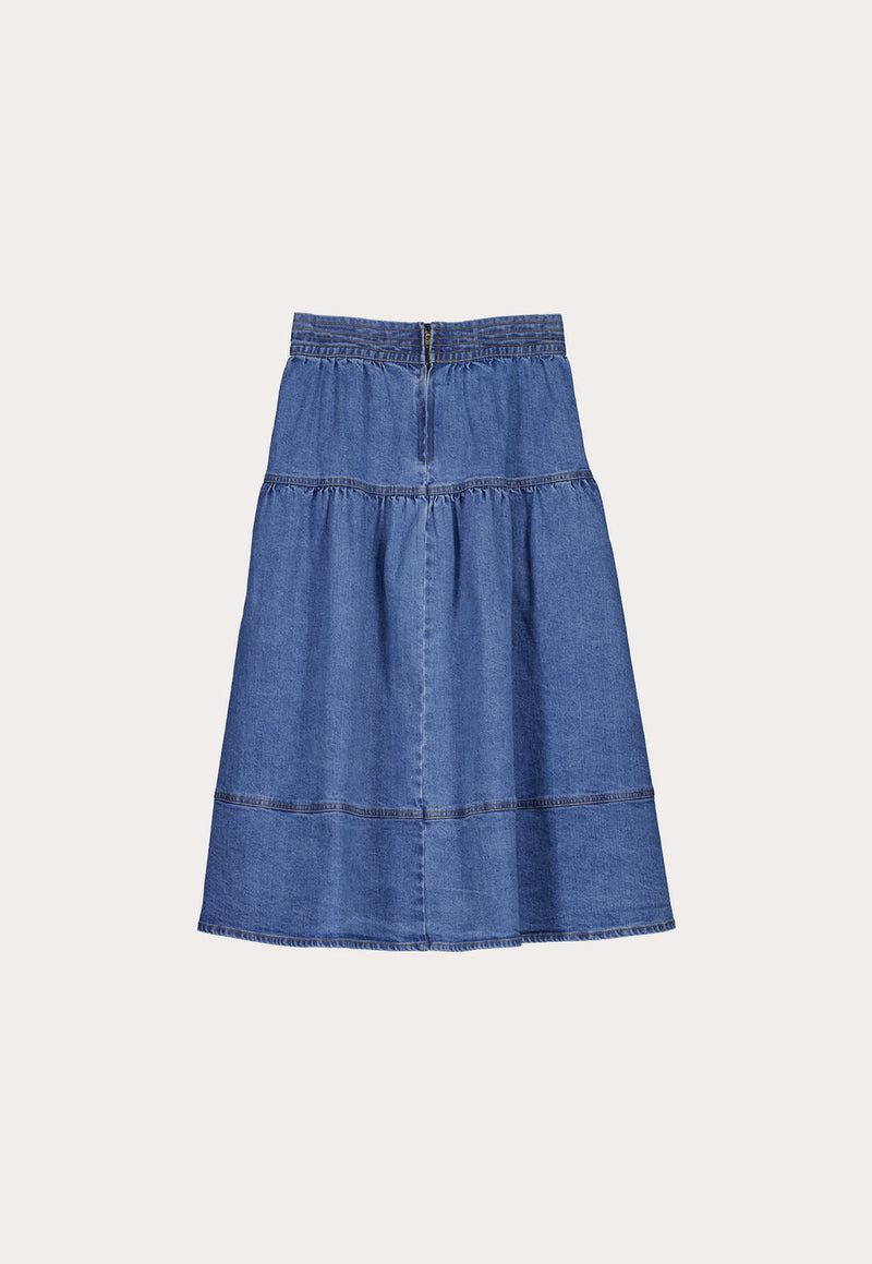 Nancybird Leni Skirt in Denim