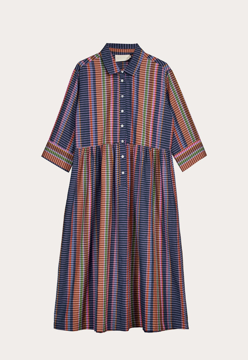 Nancybird Mel Dress in Line Check