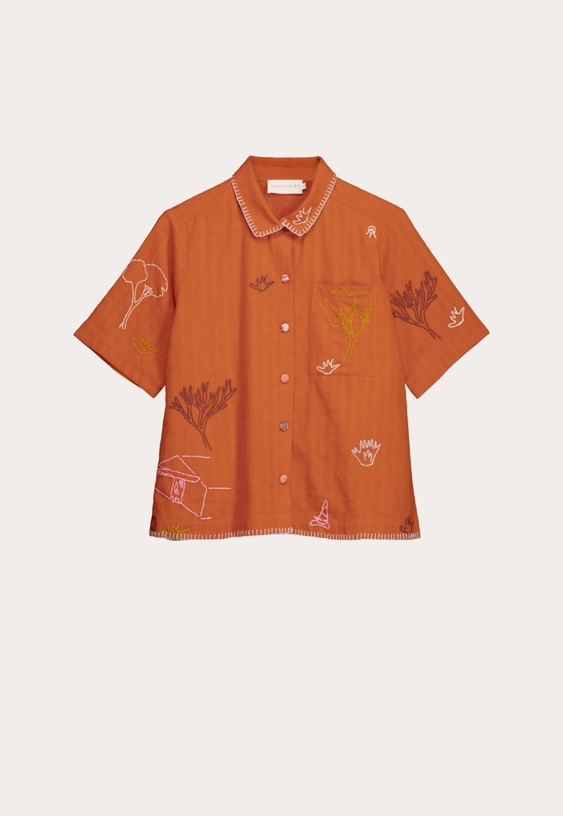 Nancybird Summer Shirt in Embroidery